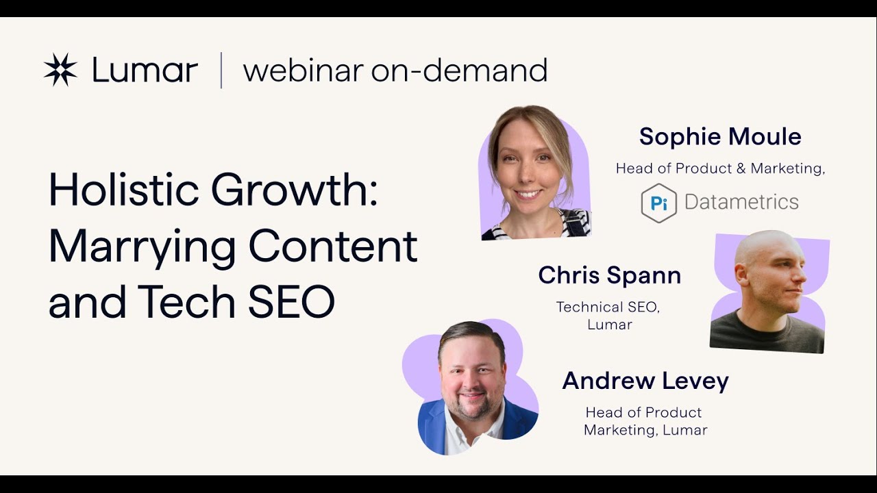 Marrying Content & Tech SEO webinar with Pi Datametrics