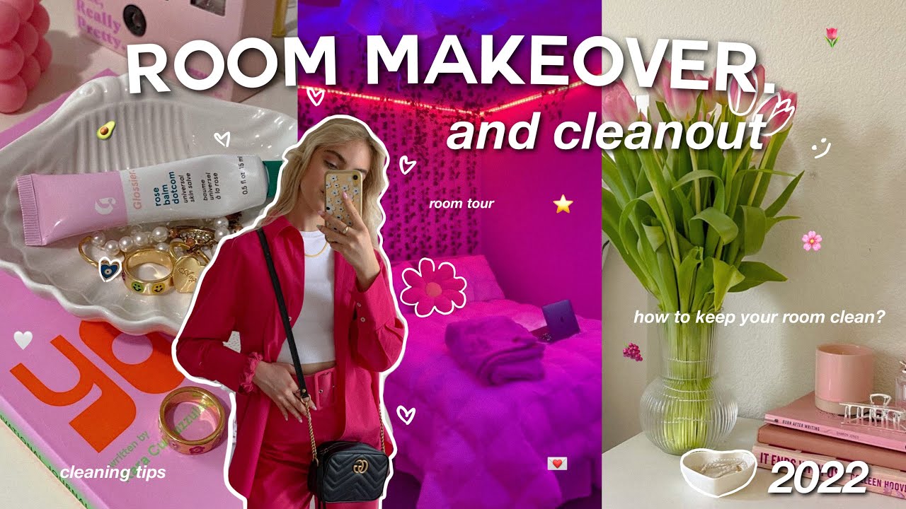 ROOM MAKEOVER & DEEP CLEANING MY MESSY ROOM ✨💕 | TikTok inspired, room tour, back to school