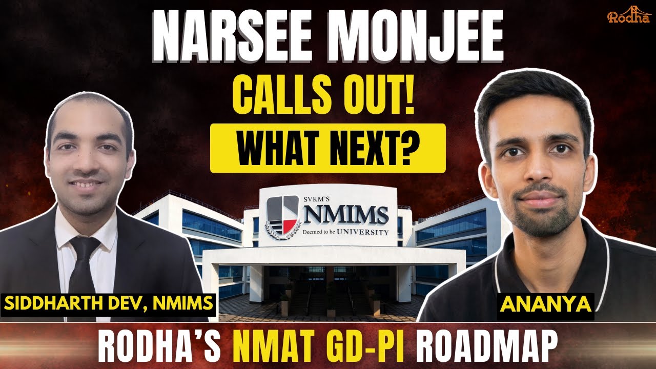 NMIMS Shortlist Calls Out | What Next After | GD-PI Roadmap I Siddharth Dev I Ananya Sir | RODHA