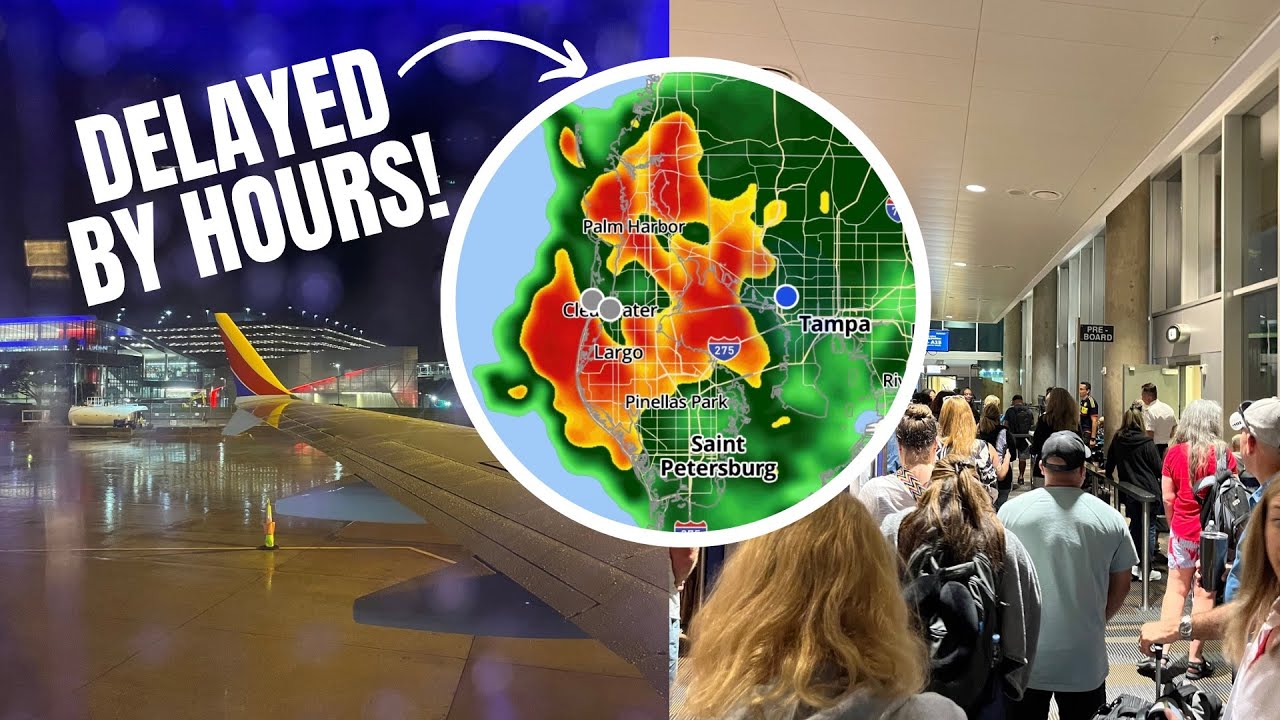 Delayed for HOURS by a Florida thunderstorm || My Southwest Airlines saga || Flight review