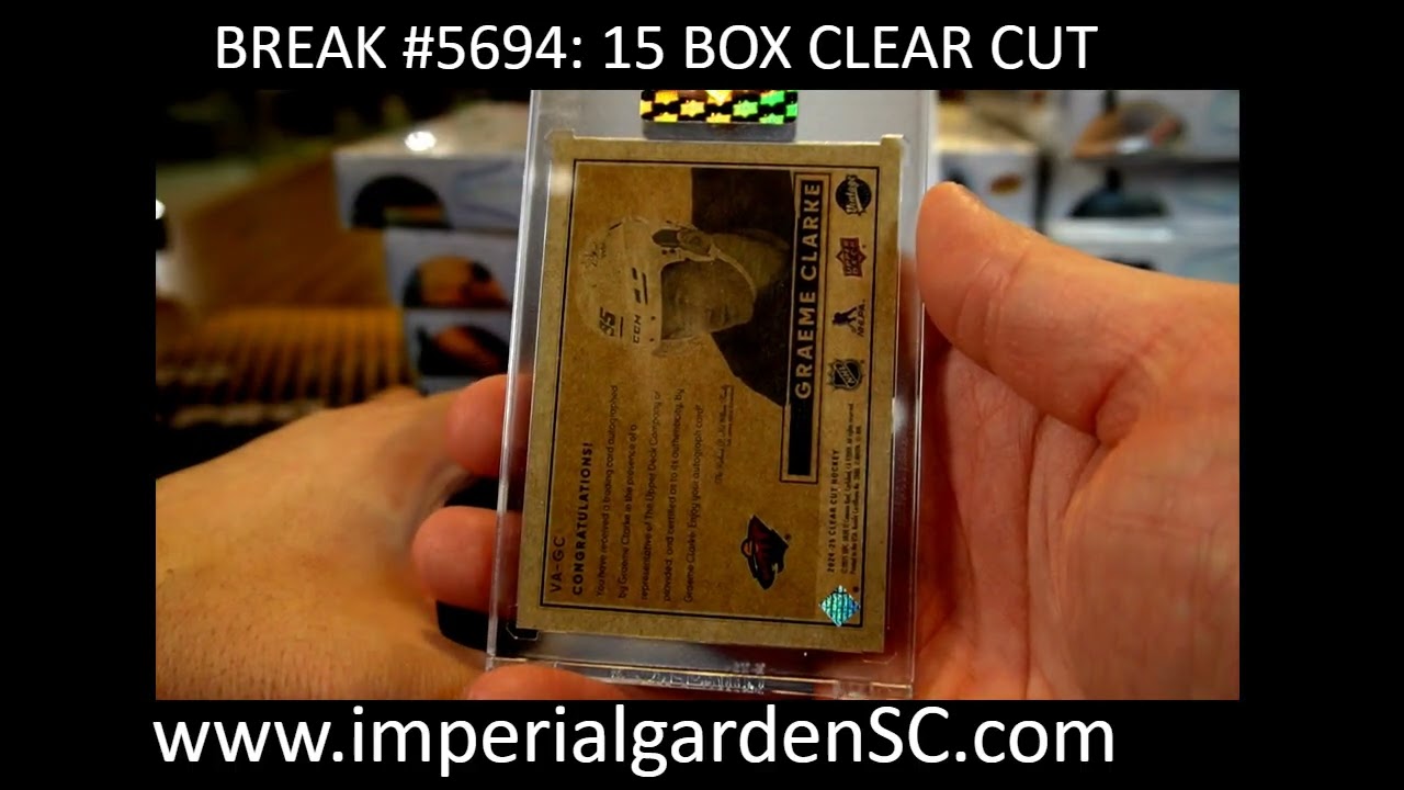 BREAK #5694: 15 BOX 2024-25 #upperdeck CLEAR CUT HOBBY NHL HOCKEY CASE BREAK