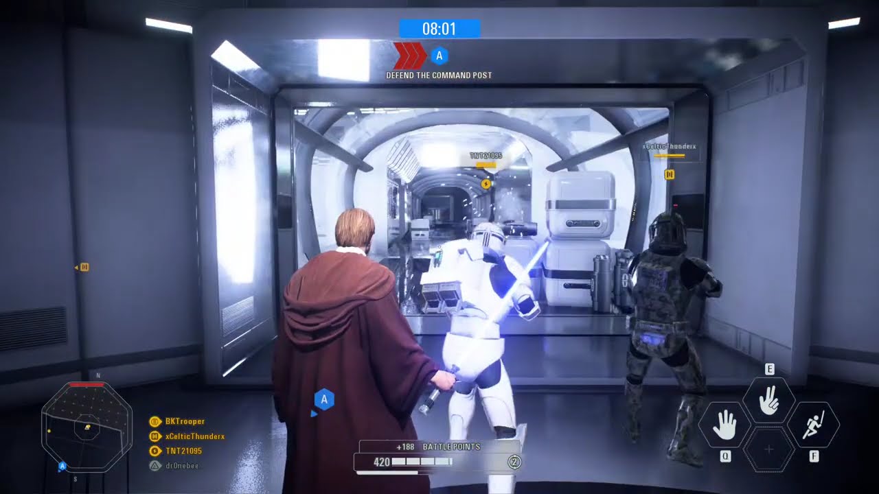 I played as Obi-Wan Kenobi in Star Wars Battlefront 2