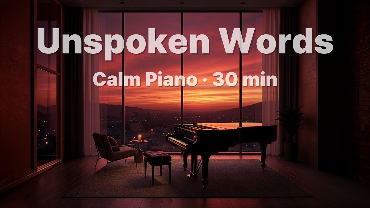 Unspoken Words – 30 Minutes of Emotional Night Piano | 오지 않은 말 30분 피아노 연주