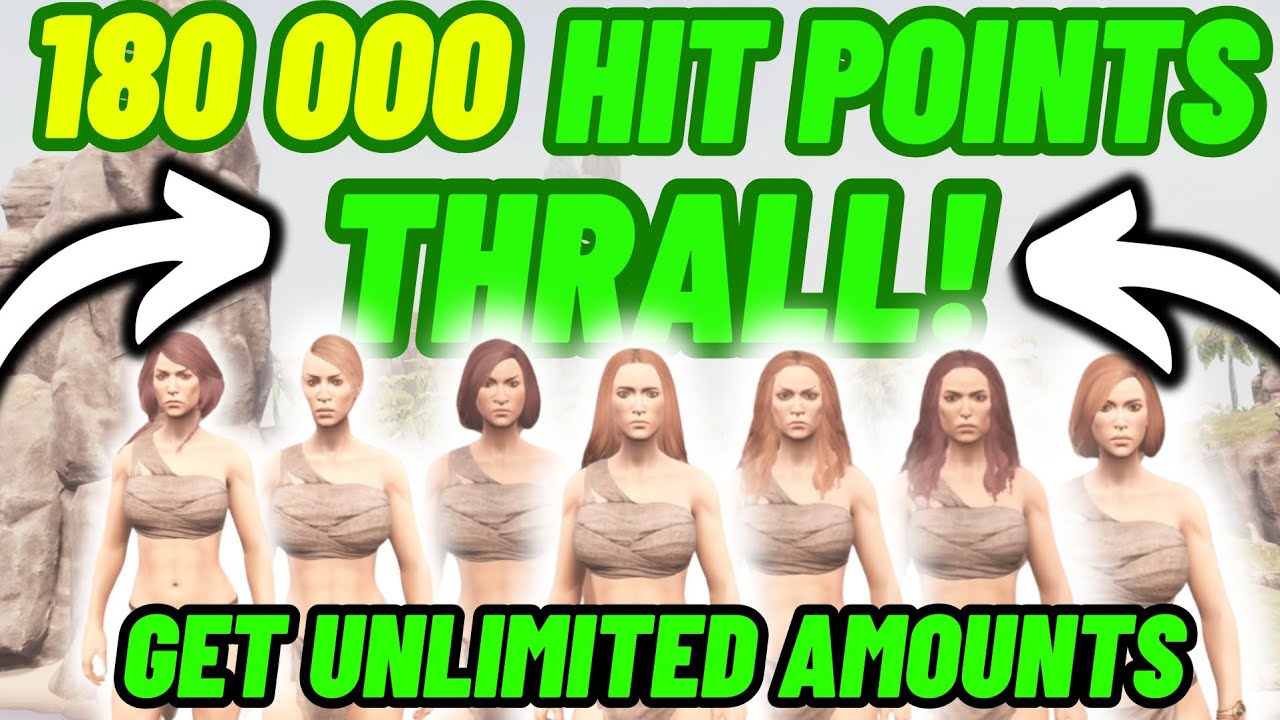 New Glitch! Get unlimited female Skelos Bearers! (180 000 Hit points thrall) Conan Exiles