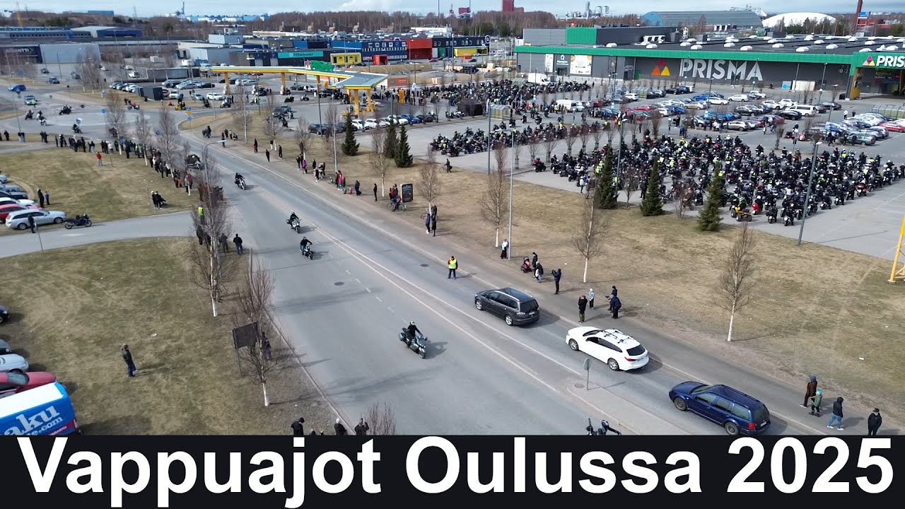 Moottoripyörien Vappuajot Oulussa 2025