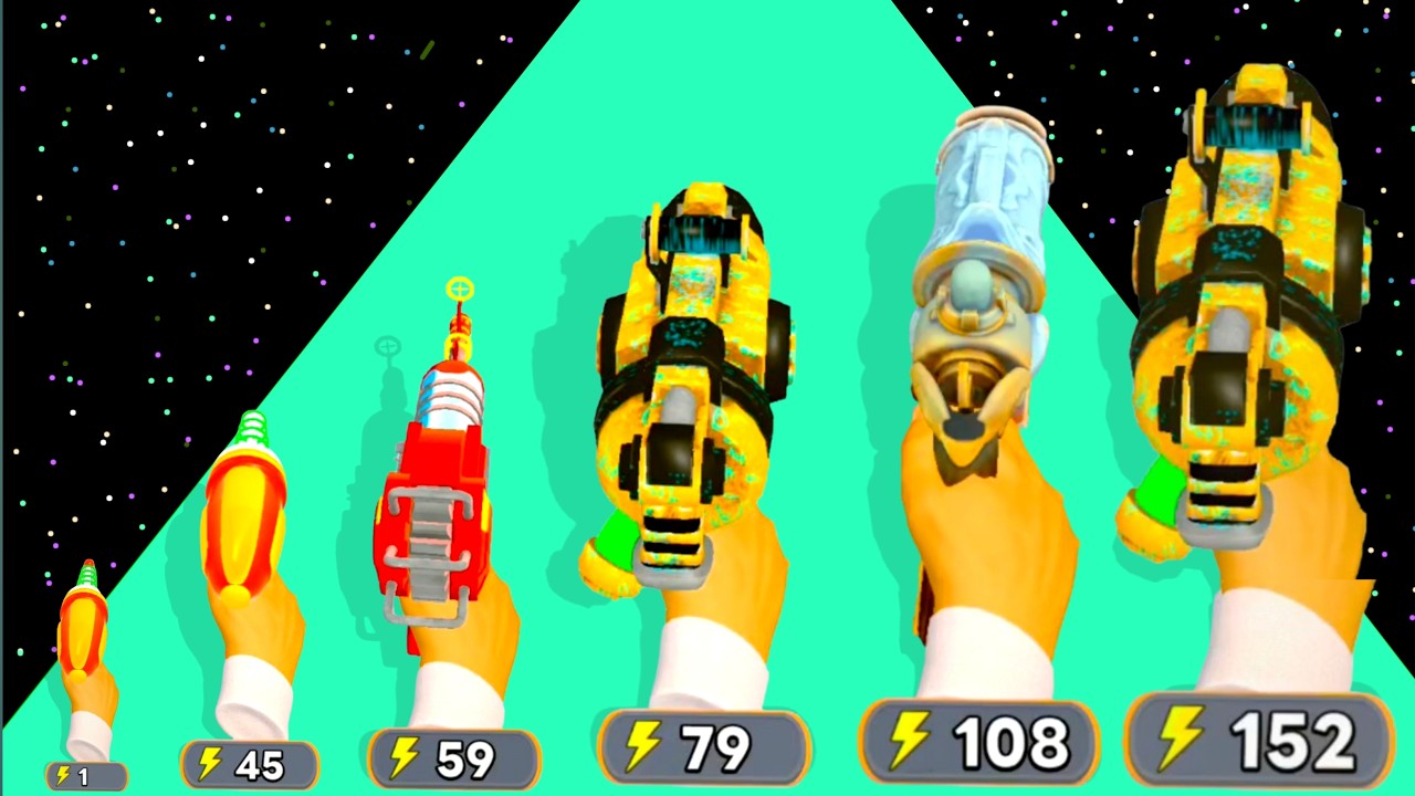 LASER GUN EVOLUTION – Level Up Laser 🔥 | Satisfying Max Level | Android Gameplay