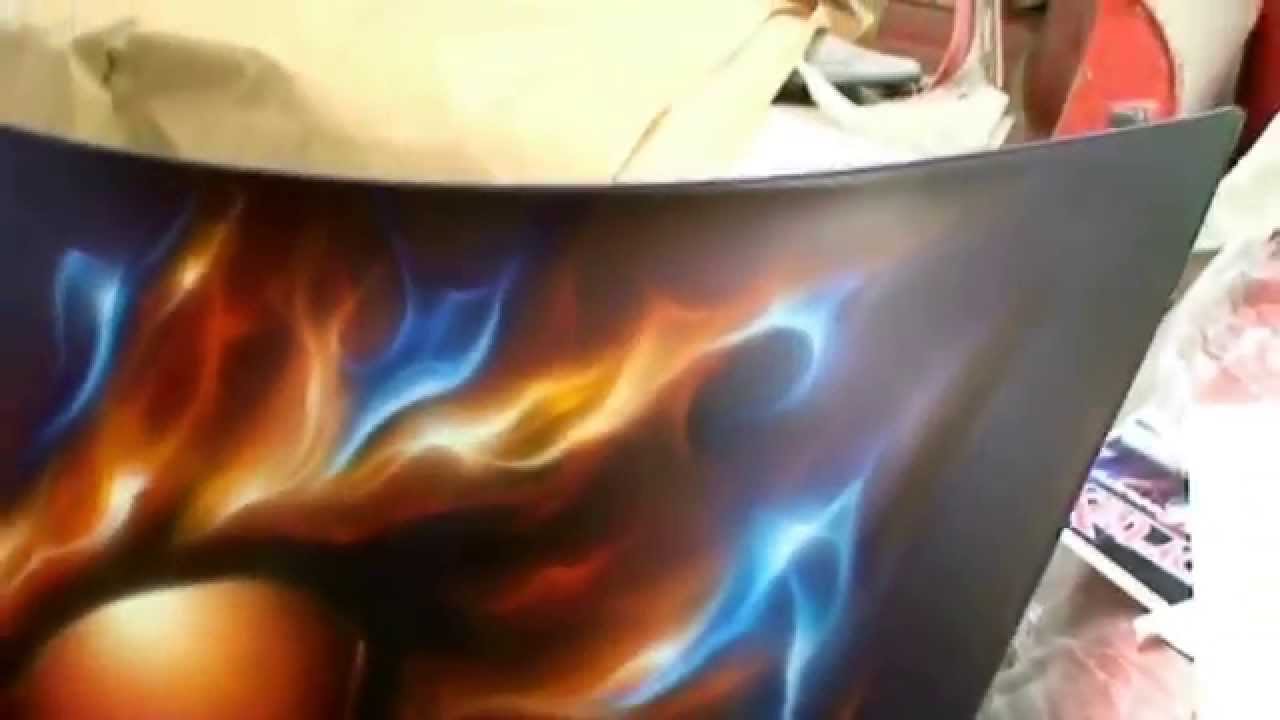FLAME ON 1 - Airbrush - Custom paint -True Fire or Realistic Flames.