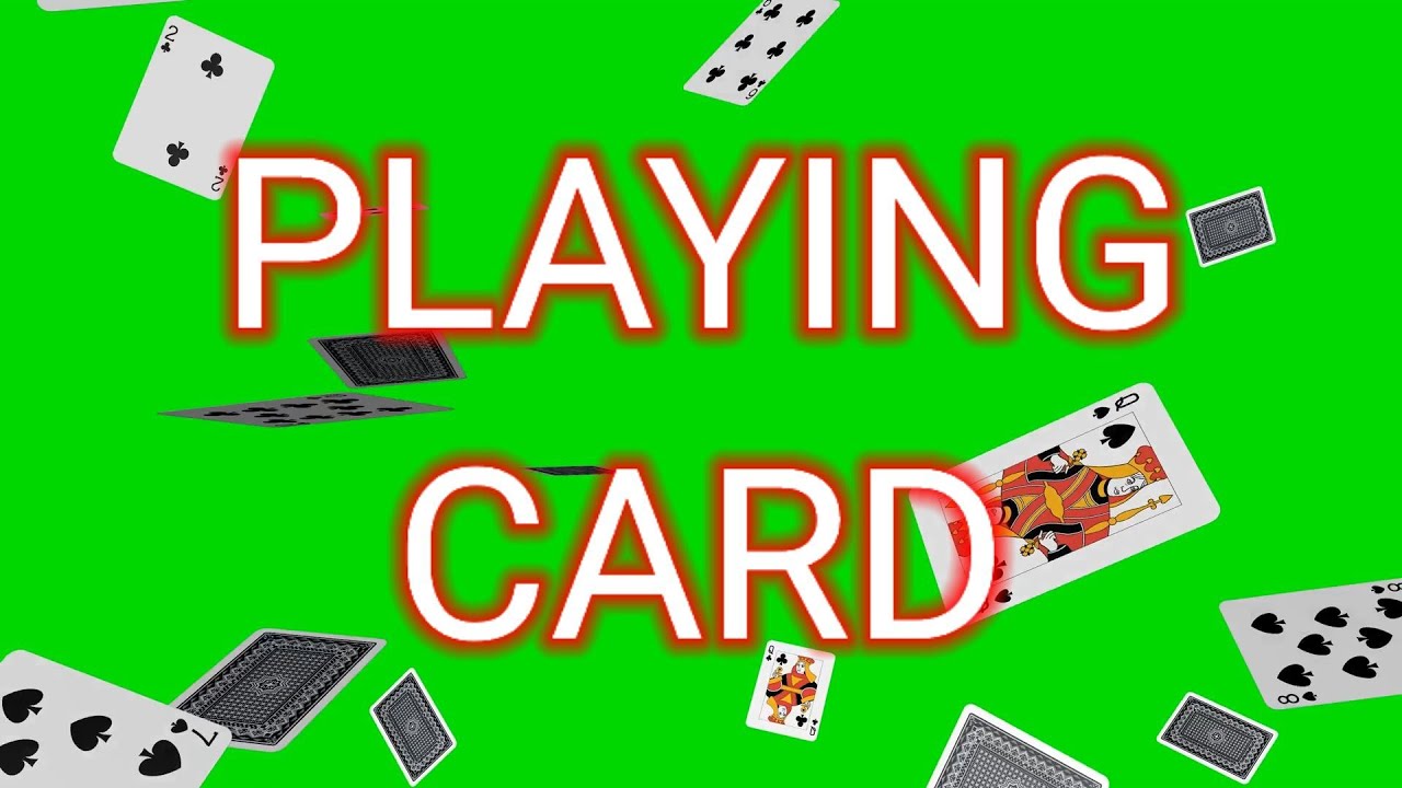 Playing Card Green Screen Vfx Effect Video