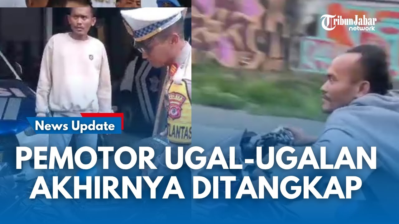 Viral! Pemotor Ugal-Ugalan Tantang Pengendara, di Sukabumi Akhirnya Ditangkap Polisi