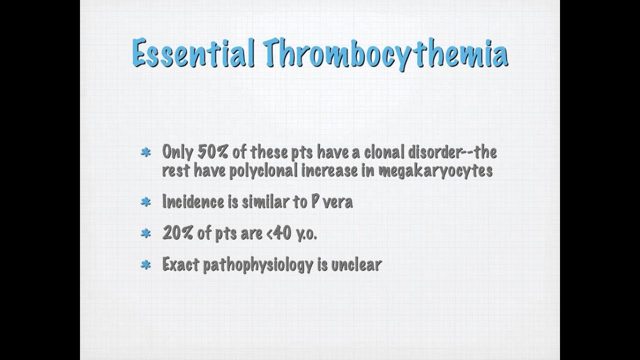 Myeloproliferative Disorders VOPP Dr. Alex - NCD 1 Bastyr