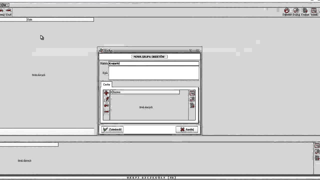 CMMS MESO - Definiowanie Obiekt&oacute;w