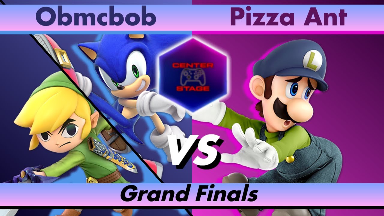 Center Stage #107 *GRAND FINALS* - Obmcbob (Sonic/Toon Link) vs Pizza Ant (Luigi) - Smash SSBU