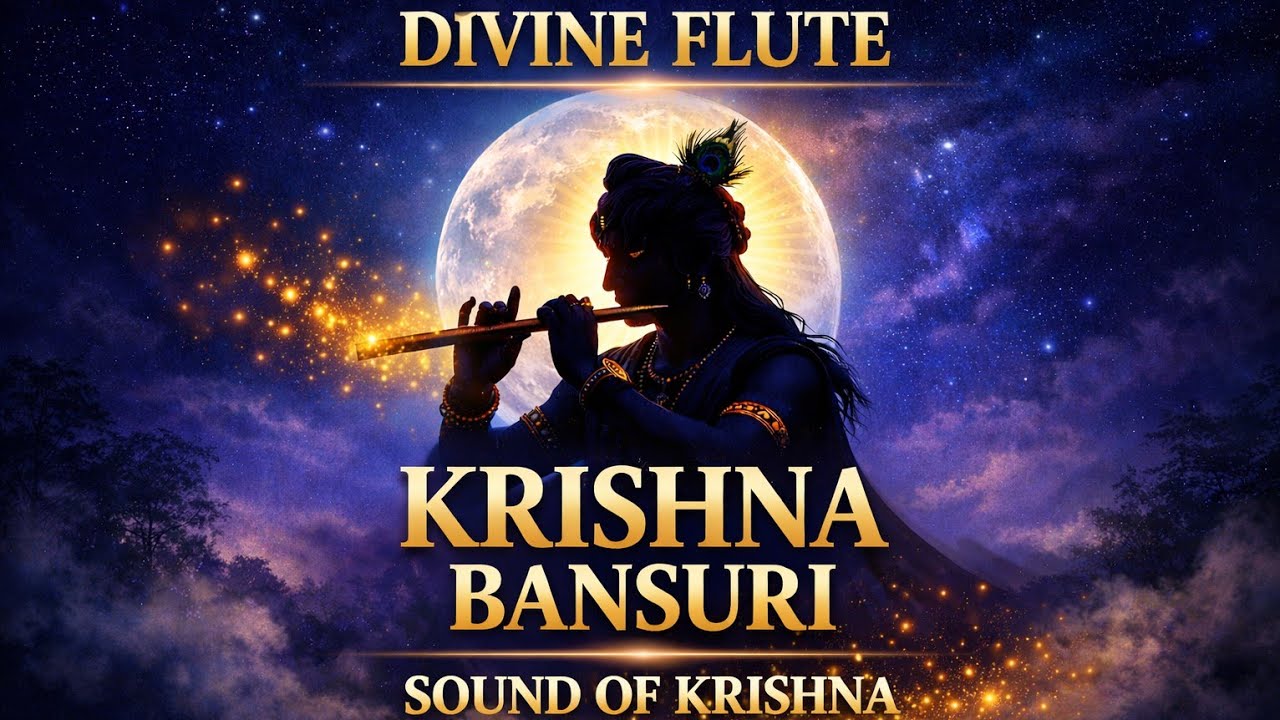 Divine Krishna Flute 🪈 | Krishna Bansuri Meditation Music | Sound of Krishna | Deep Spiritual Relax