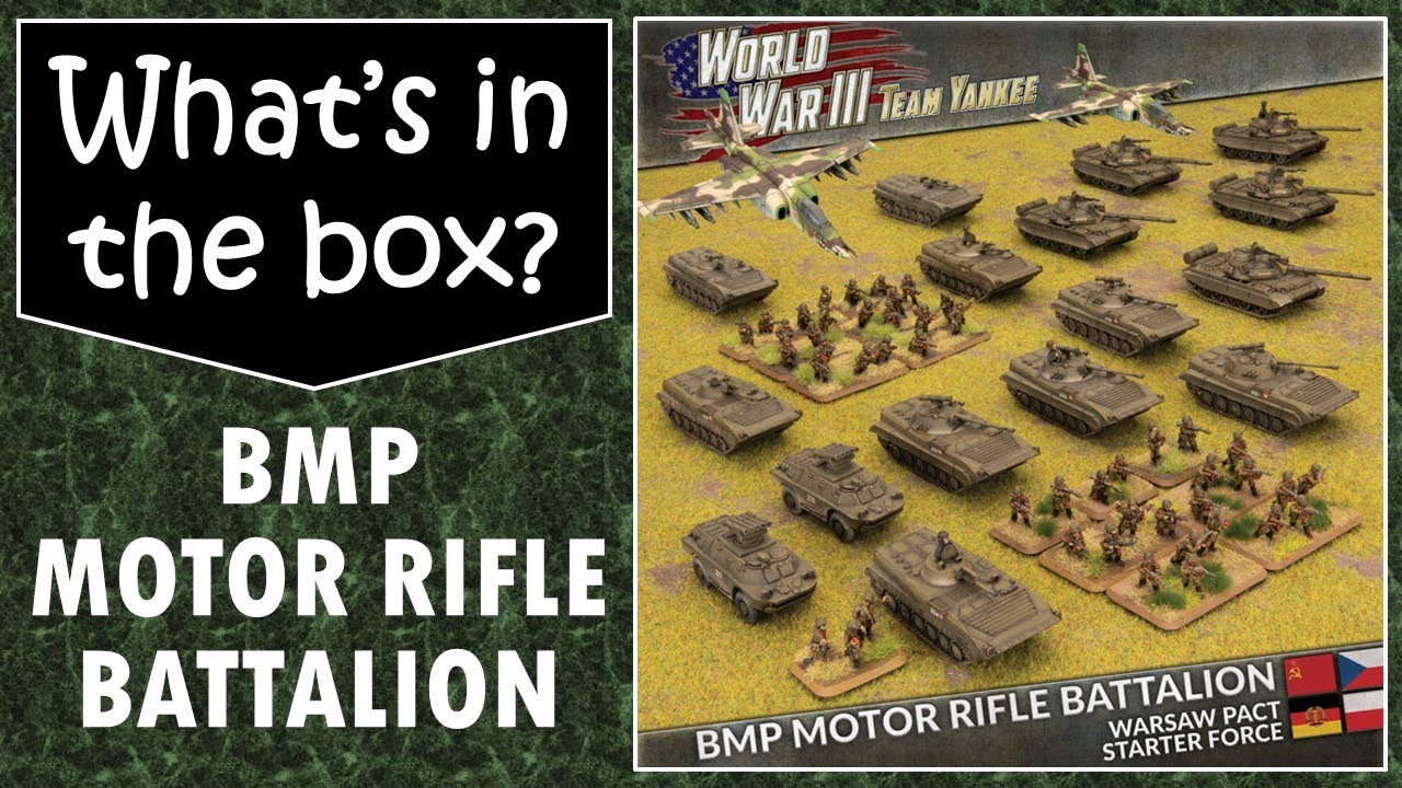 Team Yankee BMP Motor Rifle Battalion Warsaw Pact Starter Army - unboxing and review.