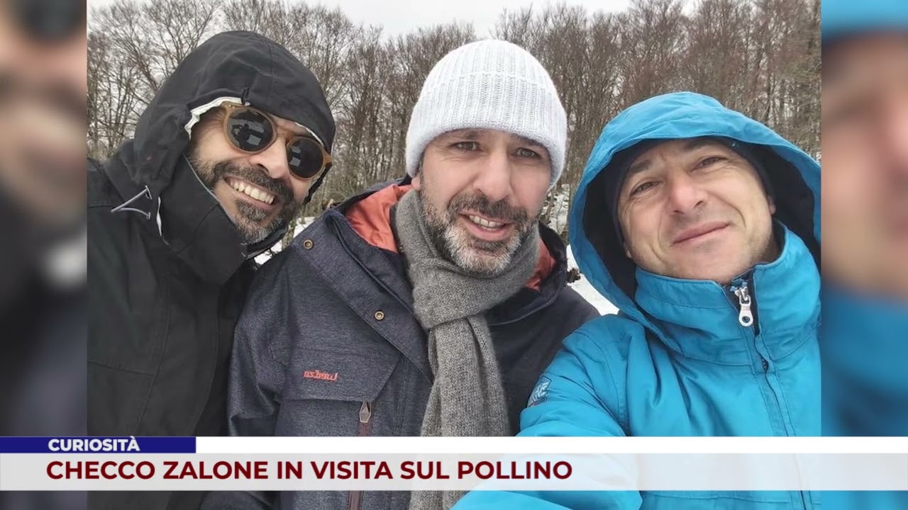 LA CURIOSITÀ. CHECCO ZALONE IN VISITA SUL POLLINO