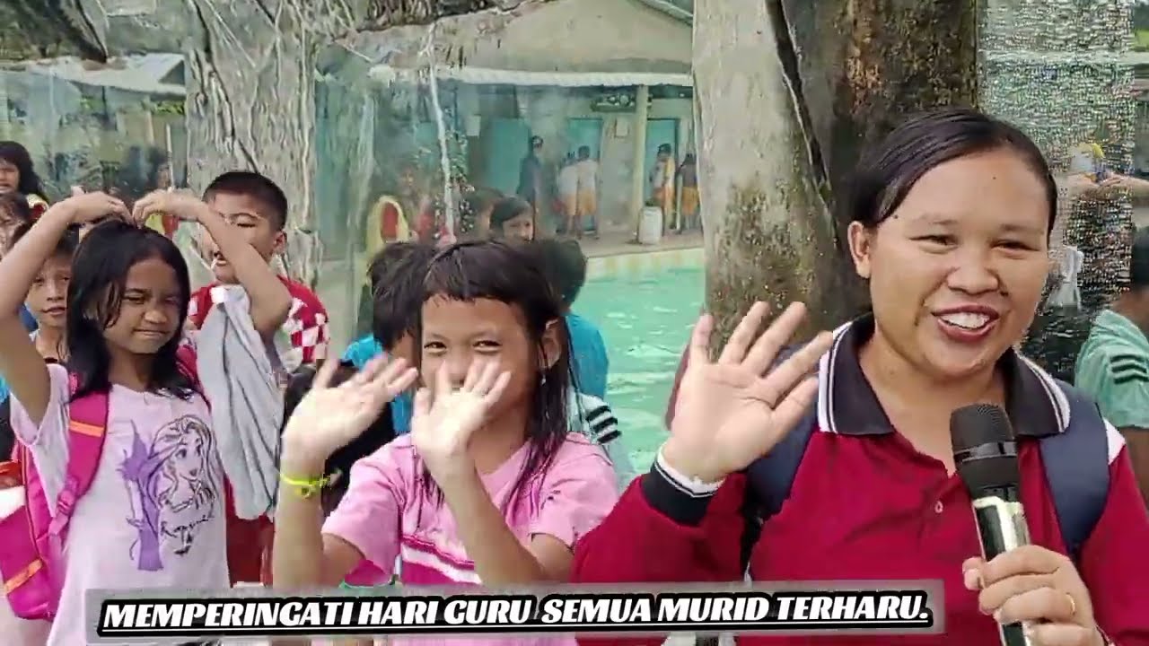 Murid kelas Vl.a dan Vl.b SD Hidup Baru 2.memperingati Hari guru 2023