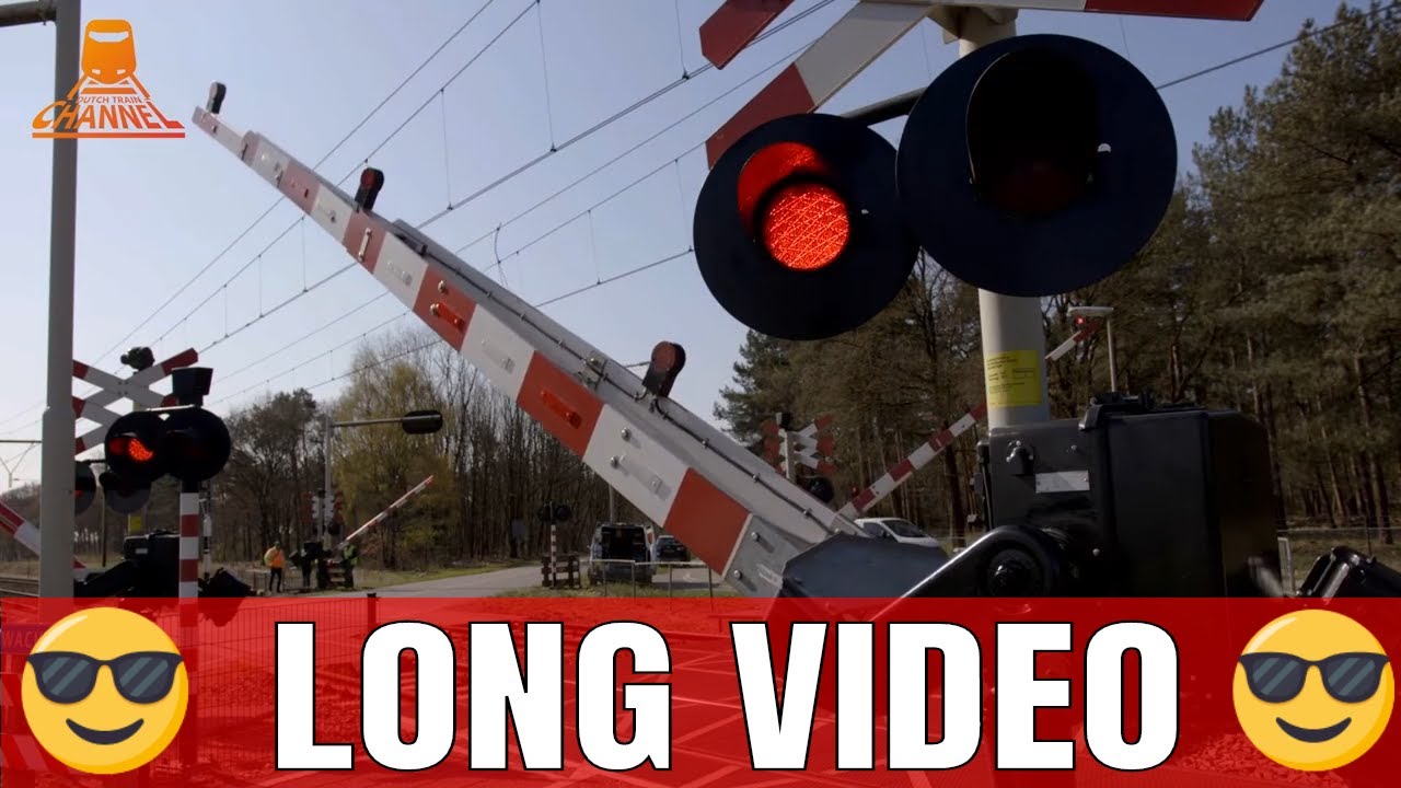 DUTCH RAILROAD CROSSING - 😎 LONG VIDEO 😎 - Sterksel - Pastoor Thijssenlaan
