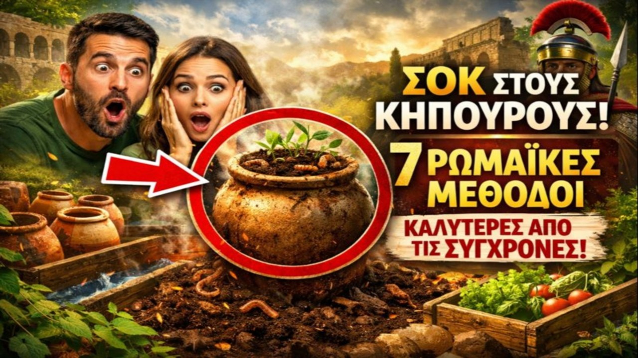 ΣΟΚ ΣΤΟΥΣ ΚΗΠΟΥΡΟΥΣ: 7 Ρωμαϊκές Μέθοδοι που λειτουργούν καλύτερα από τις σύγχρονες.