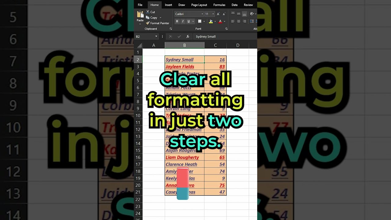 Clear all formatting from Cells/Range in Microsoft Excel | Excel Nerd