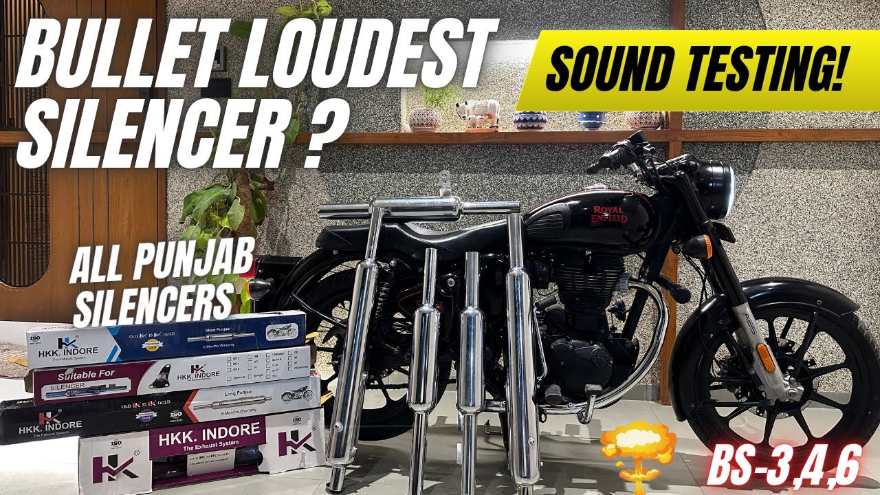 Best Silencer For Bullet ⁉️||Sound Test Of All Punjabi Bullet Silencers✅🔥|| Loudest Bullet Silencer💯