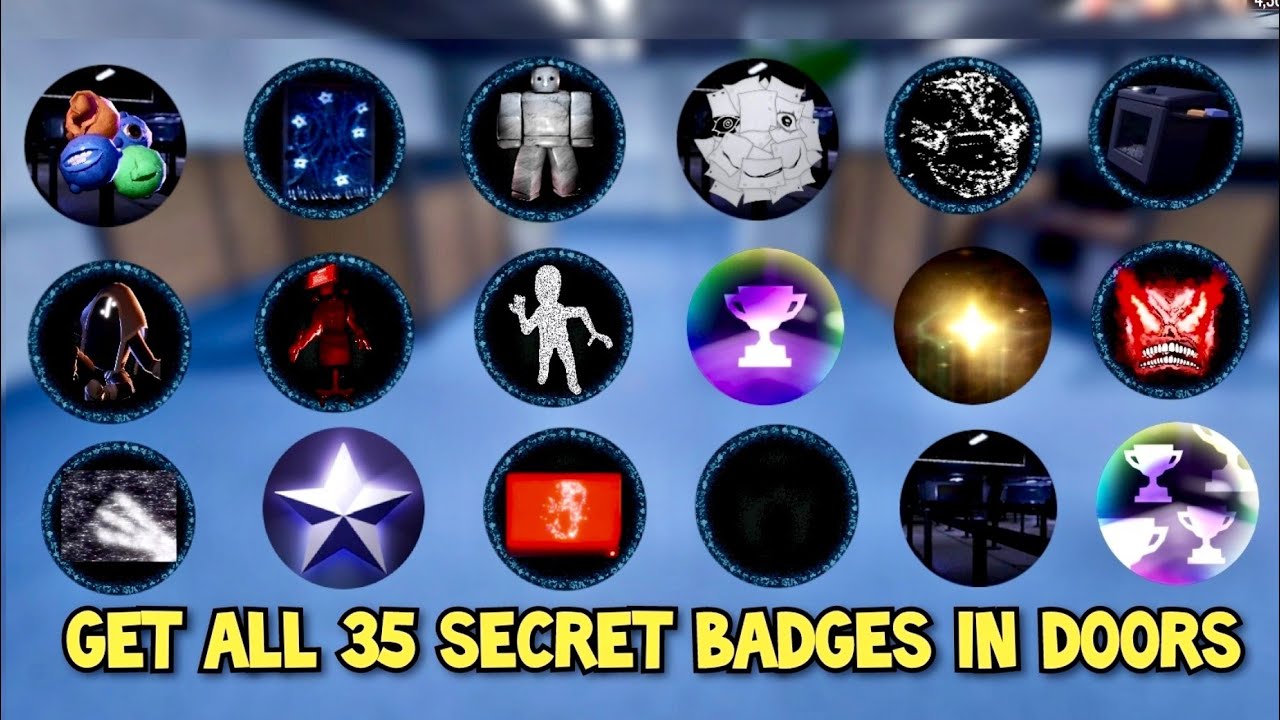 Get All 35 Badges In Doors The Archives & Stairwell New Update