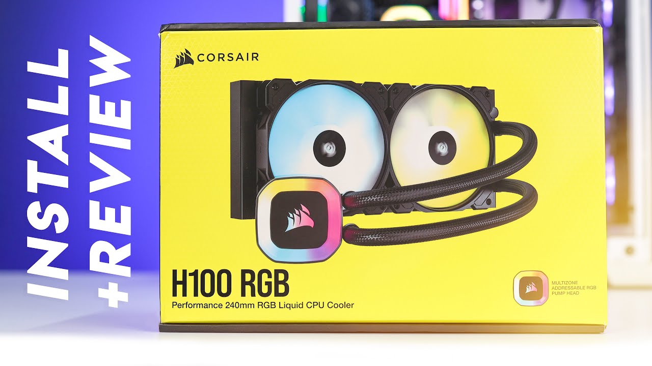 Обзор процессорного кулера Corsair H100 RGB AIO | Как установить (разъем Intel) 240 мм