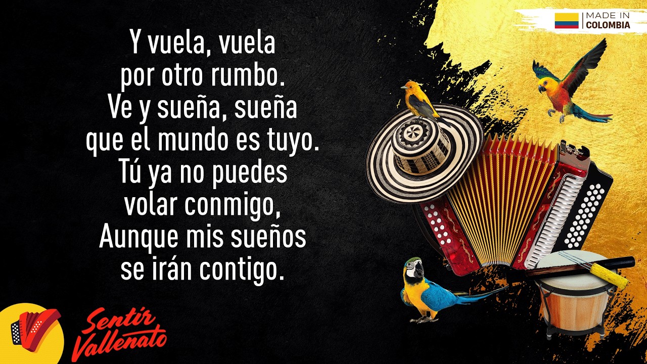 Una Hoja En Blanco, Omar Geles & Esmeralda Orozco, Video Letra - Sentir Vallenato