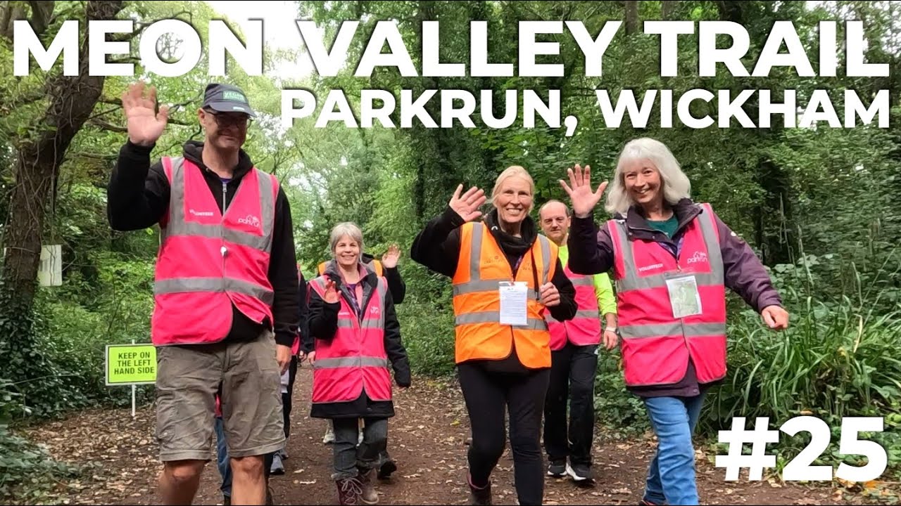 Meon Valley Trail parkrun, Wickham #25 [4K Aerial]