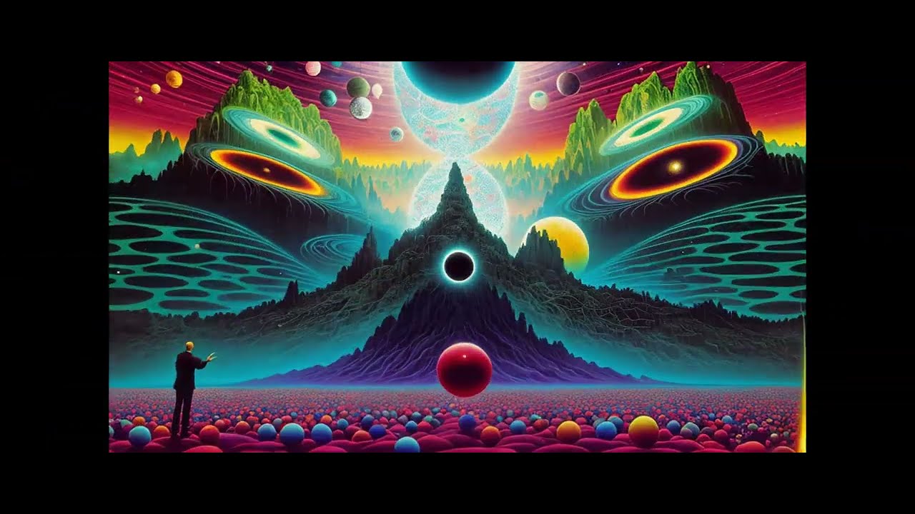 psychedelic visualizer of Dark Version Demo / Zehbrah
