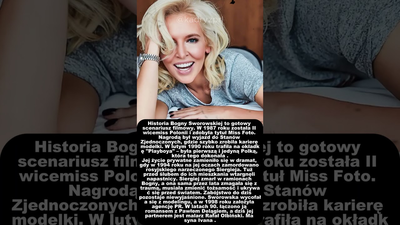 BOGNA SWOROWSKA. MISS POLONIA I ŚMIERĆ NARZECZONEGO NA JEJ OCZACH! 😥👑