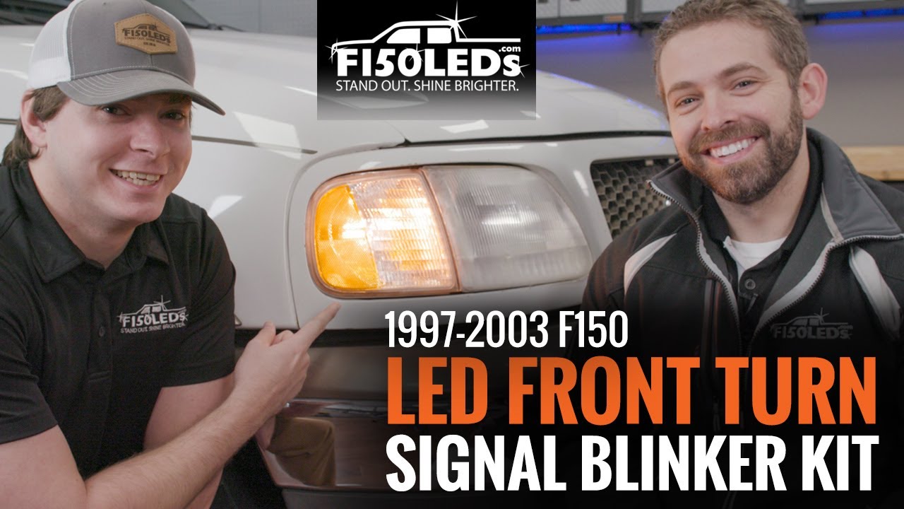 1997-03 Комплект светодиодных передних указателей поворота. Установка F150LEDS.COM