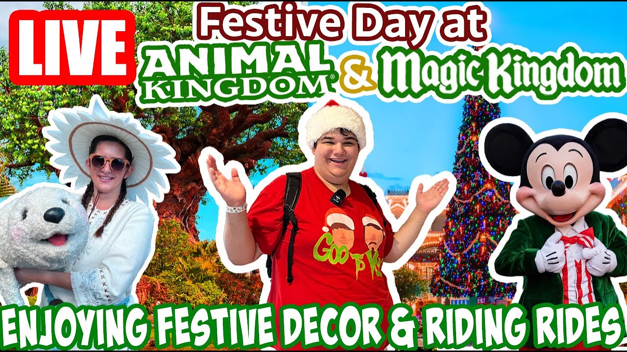 🔴Live: Thanksgiving Morning at Animal Kingdom & Magic Kingdom - Rides - Disney World Livestream