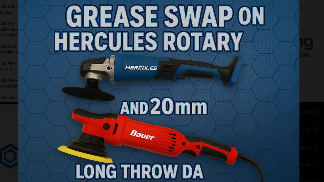 Upgrade the grease on your Harbor Freight Polishers! Bauer and Hercules!