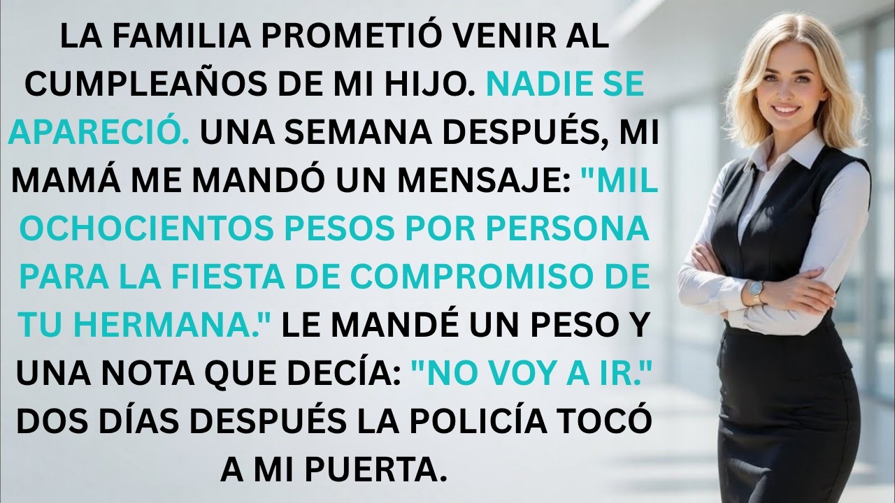 La familia ignoró el cumpleaños de mi hijo, envié un dólar… y dos días después llegó la policía.