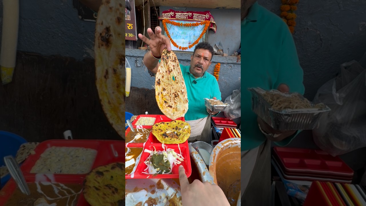Chowmein से भी cheapest Naan Thali 😱❤️🔥#shorts #india #food #youtubeshorts #trendingshorts
