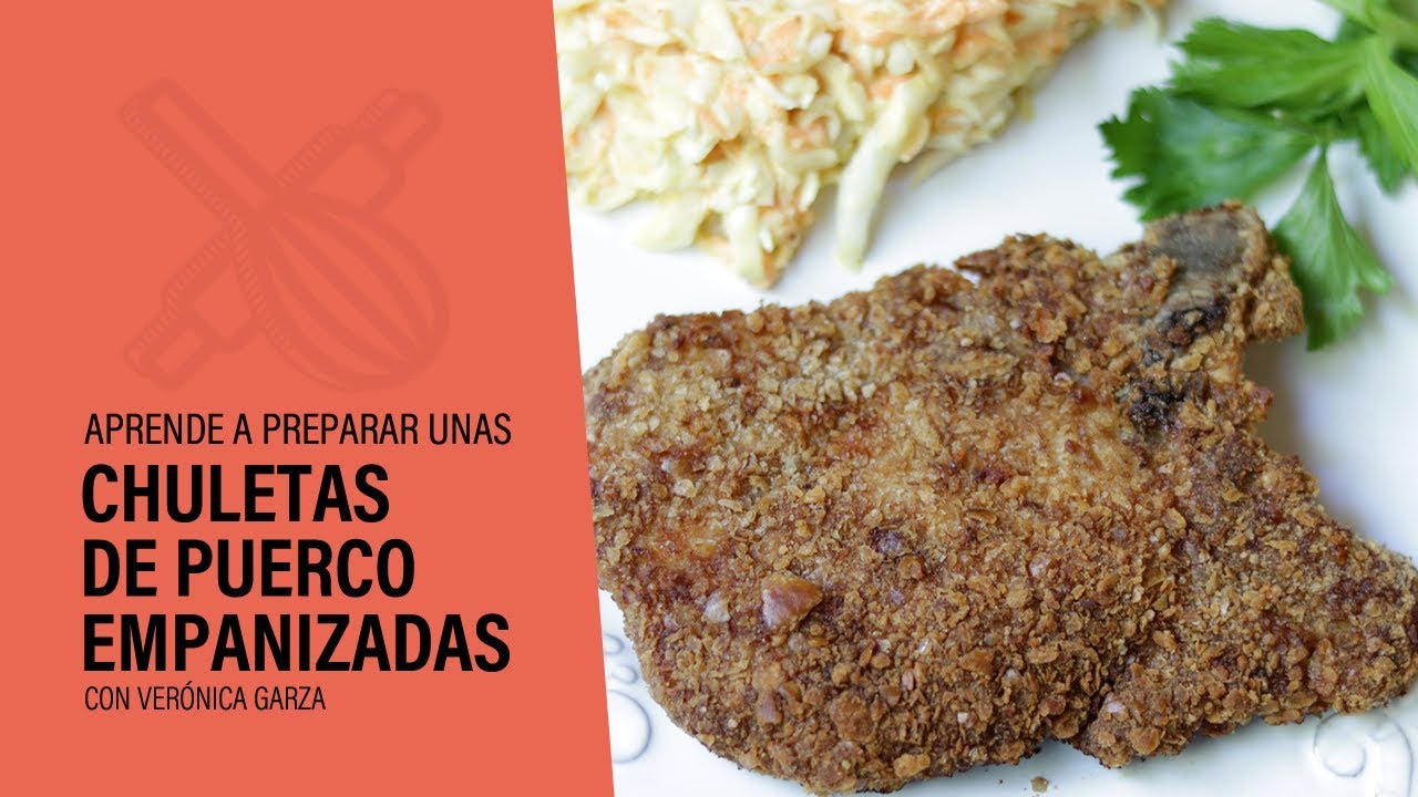 Chuletas De Puerco Empanizadas