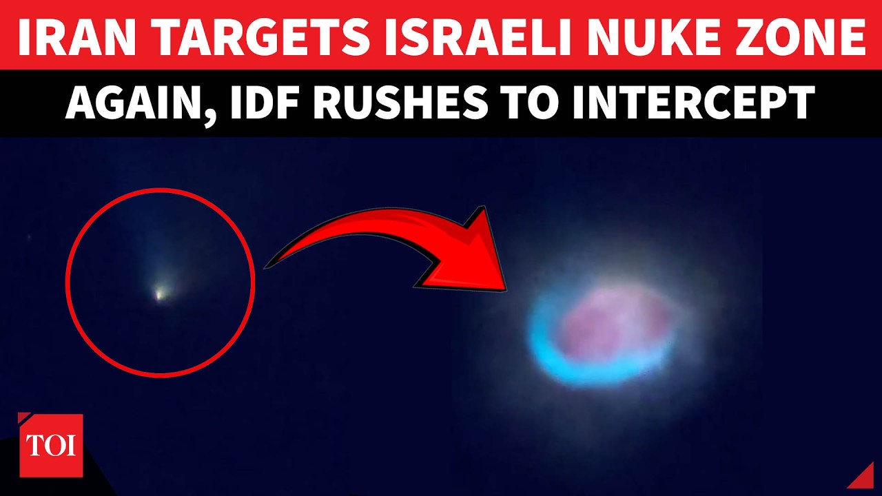 Big Iran Missile Threat Near Israel&rsquo;s NUCLEAR TOWN; Sirens Scream, Interception Drama Caught On Cam