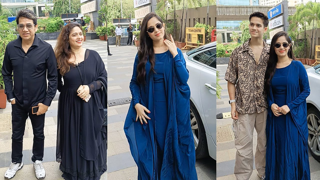 Jannat Zubair Brother Ayaan Zubair With Fmaily At Launch Her Clothing Brand 'Nayaab' By Jannat