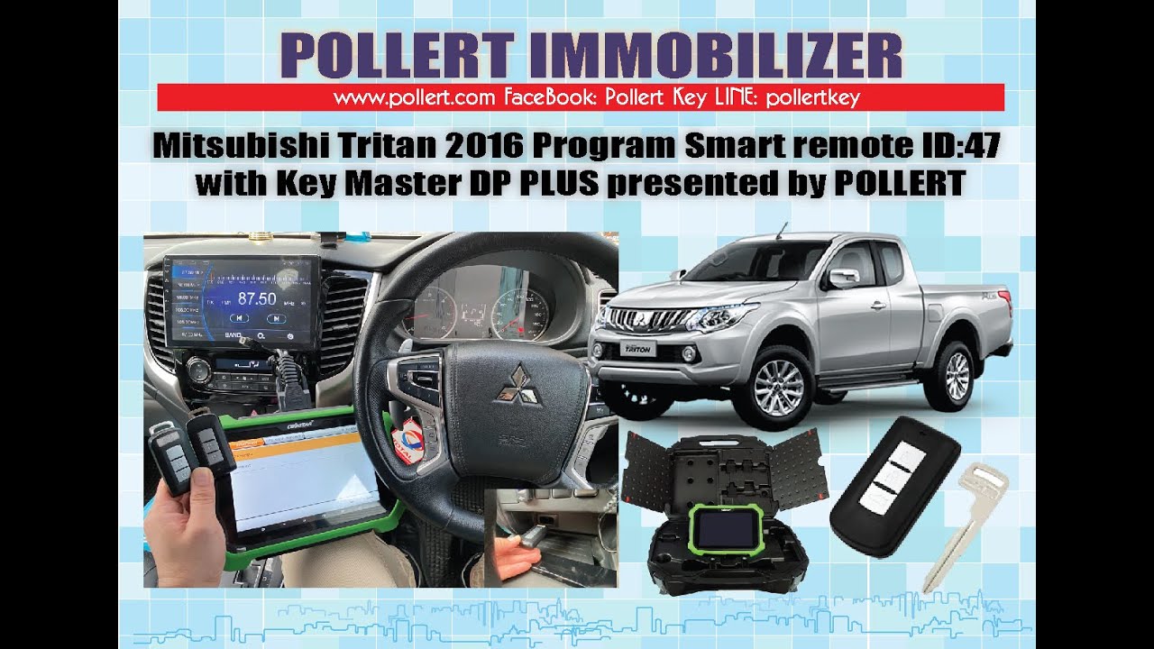 Mitsubishi Tritan 2016 Program Smart Remote chip 47 with Key Master DP Plus