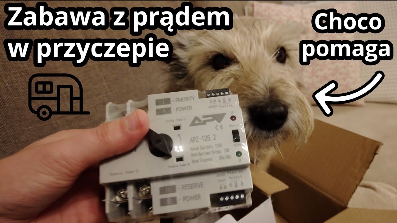 Montuję przetwornicę w przyczepie kempingowej. Przełącznik sieć-agregat - czy to się sprawdzi?