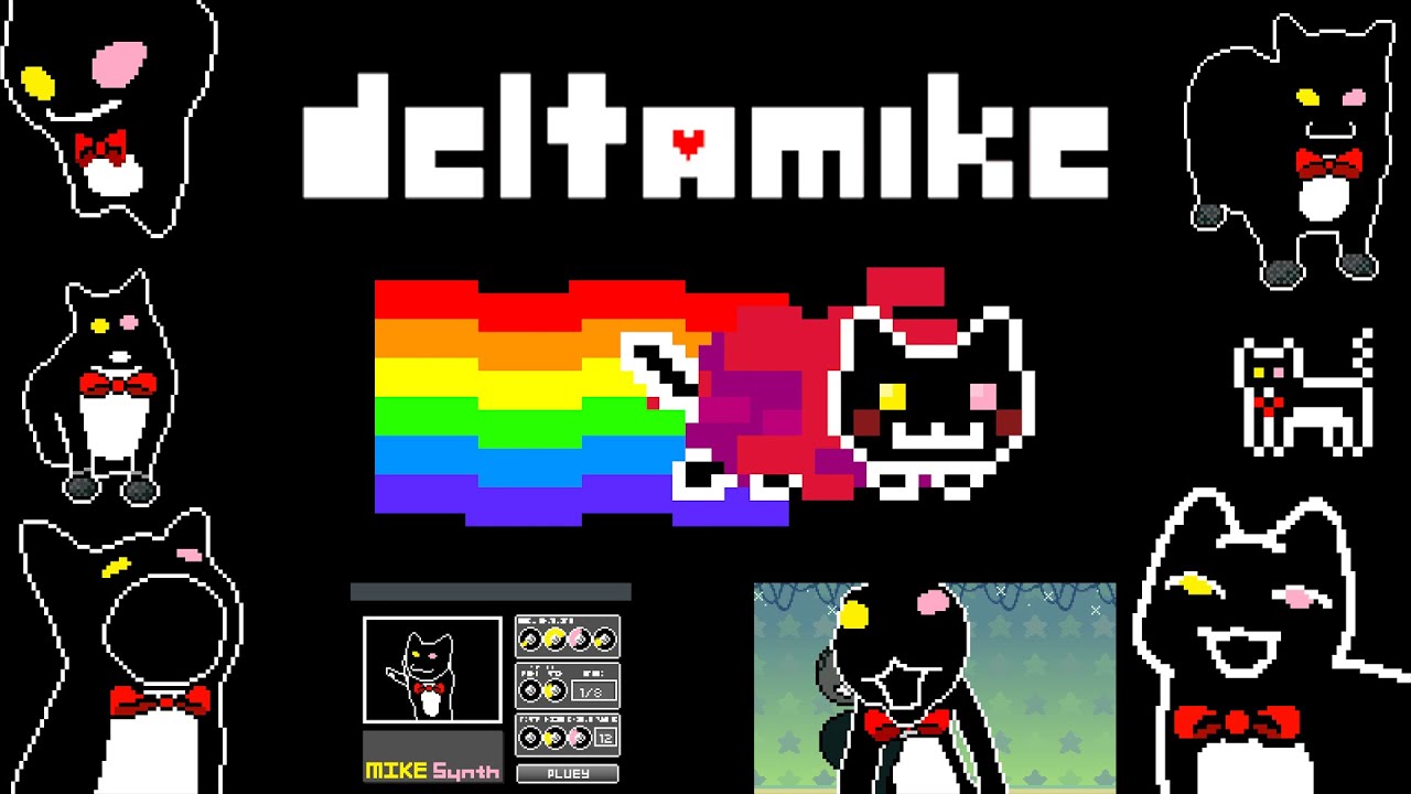 deltarune catswing stuff delta mike siivagunner pluey cat mike cat swing nyan cat chipi chapa iphone
