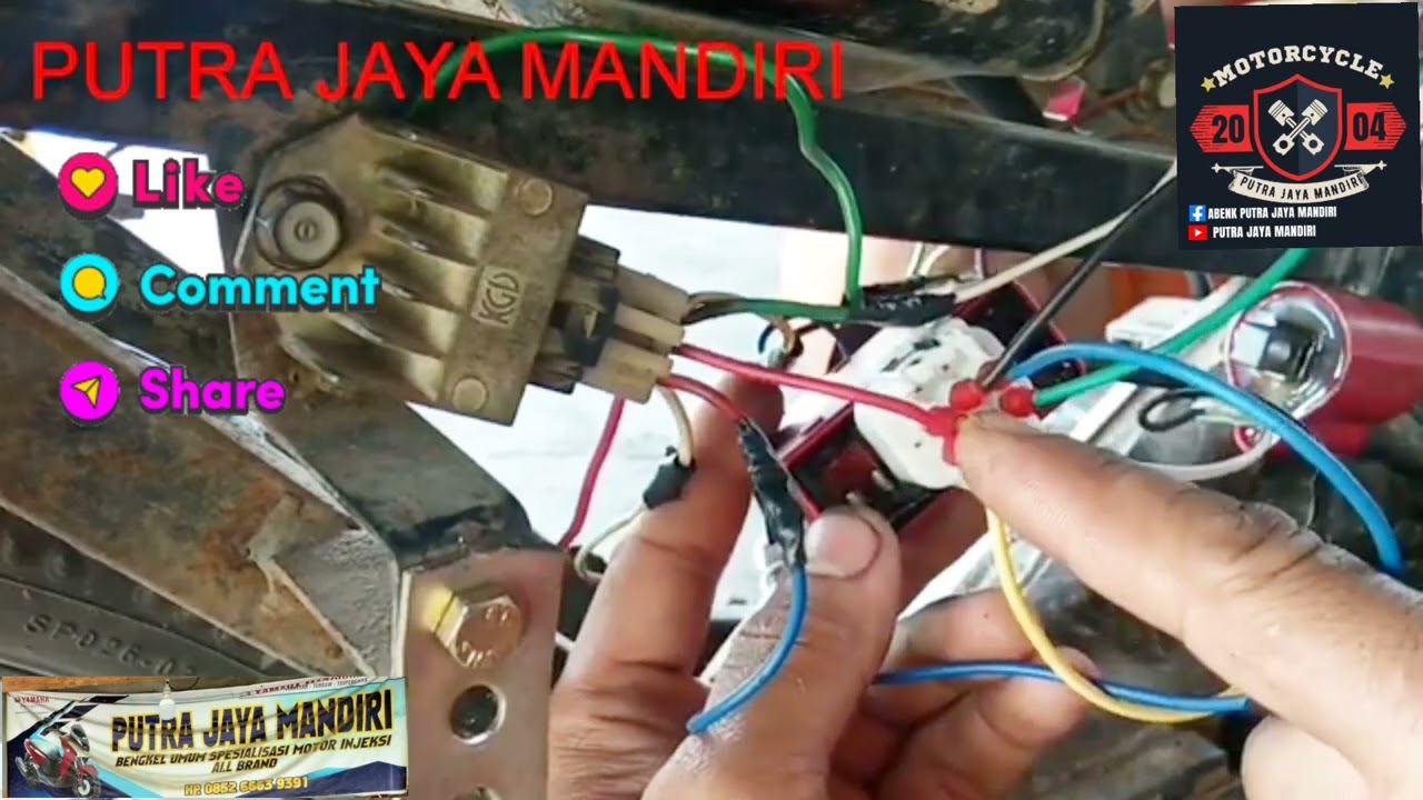 Honda Supra pakai CDI Mio sporty ini tutorialnya