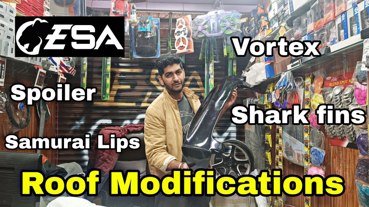 Installing LED Spoiler In Modified Alto 800 | Samurai lip | Roof Rail | Antenna | Engineer Singh ESA