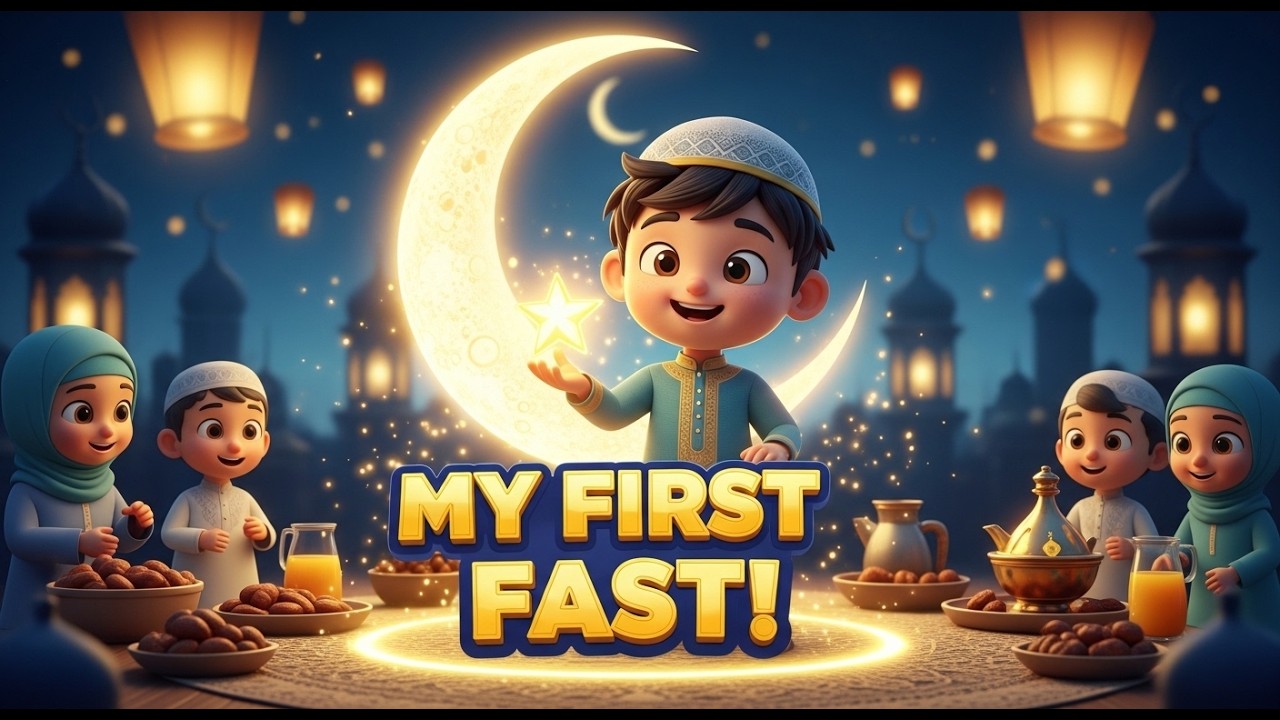 My First Fast – Omar’s Big Day 💛🌙 | A Kid’s First Sawm Story