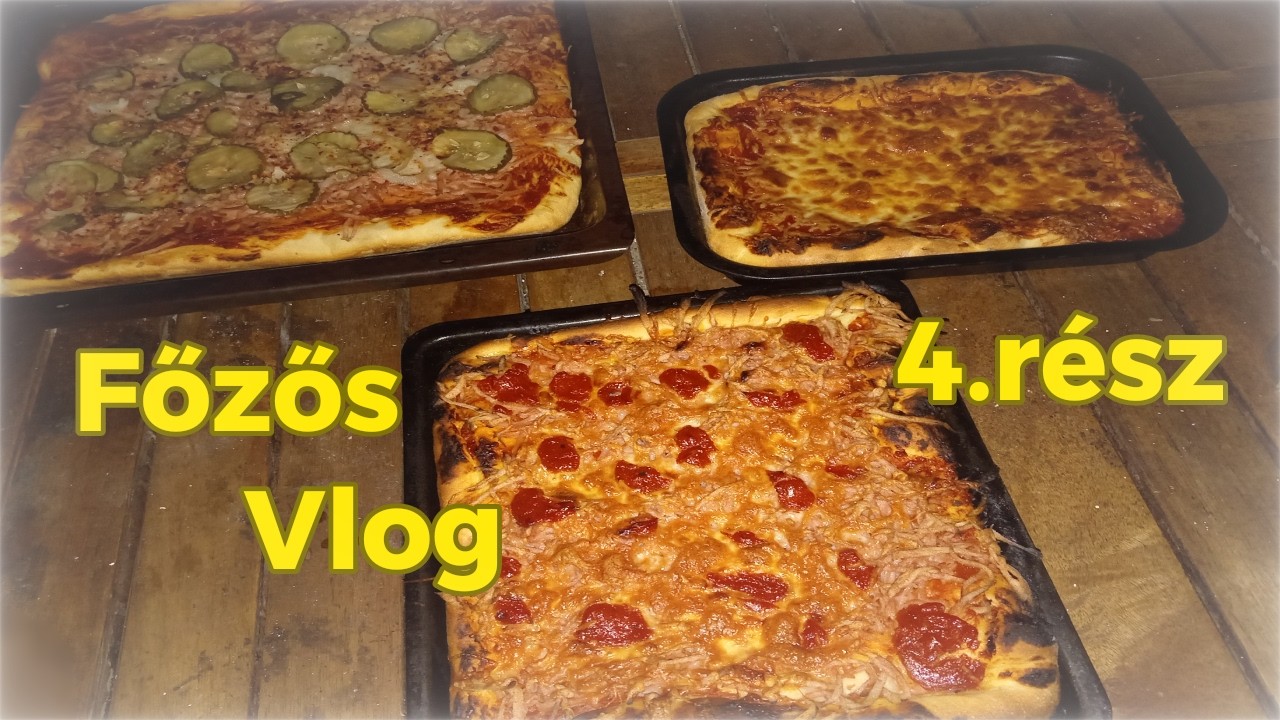 Főzős Vlog 4.rész Házi Pizza🍕