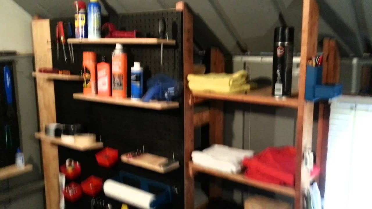How to organize your storage shed and workspace