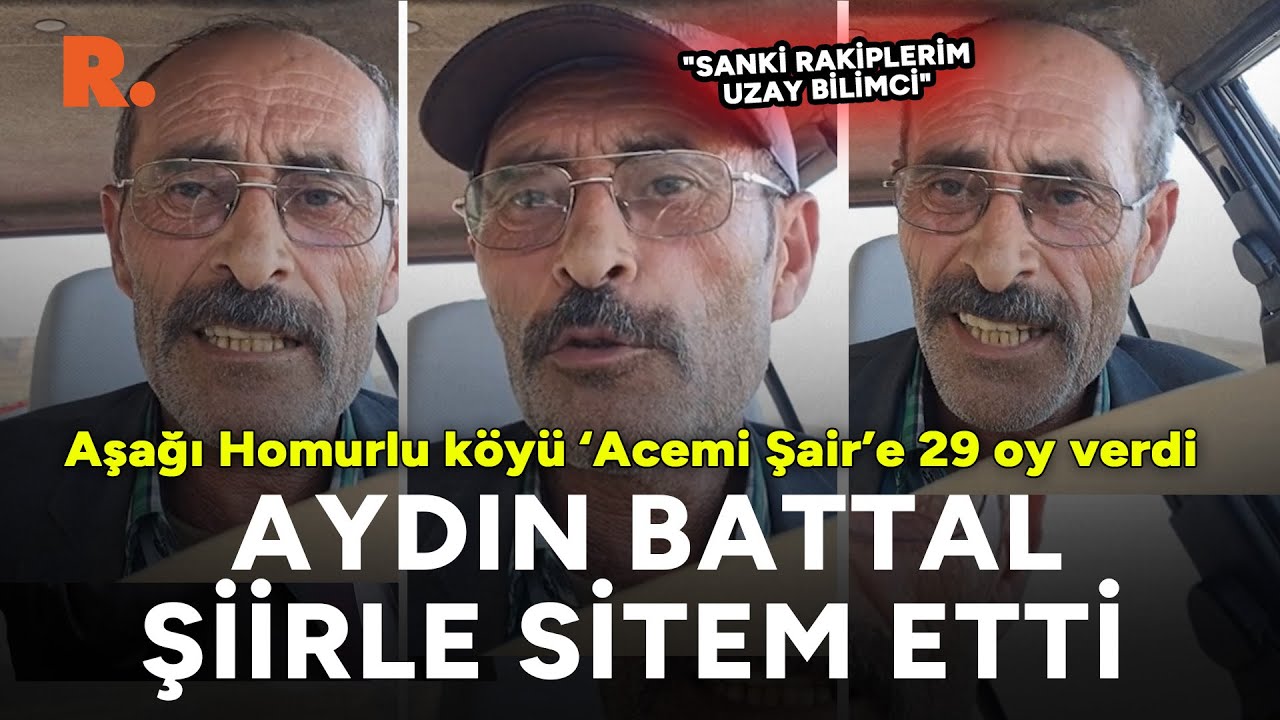 Aşağı Homurlu köyü ‘Acemi Şair’e 29 oy verdi: Aydın Battal şiirle sitem etti