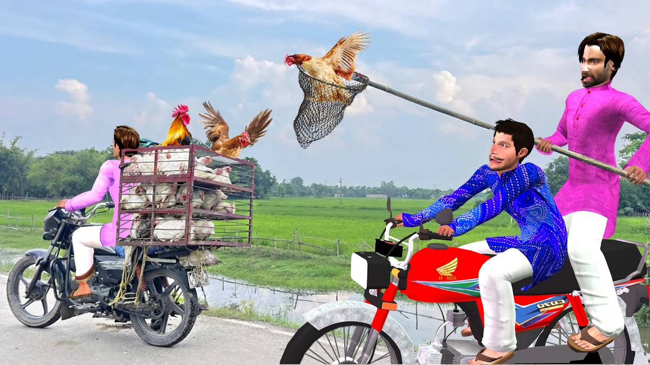 सड़क किनारे मुर्गी चोर Roadside Chicken Thief Biker Arrest Hindi Kahani