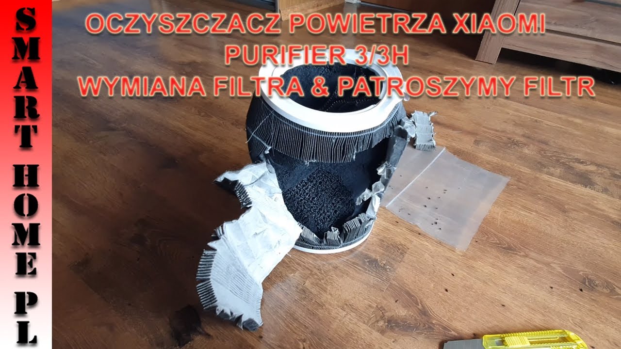 XIAOMI PURIFIER 3/3H-WYMIANA FILTRA I PATROSZENIE GO ( CO W ŚRODKU ? ) oczyszczacz powietrza