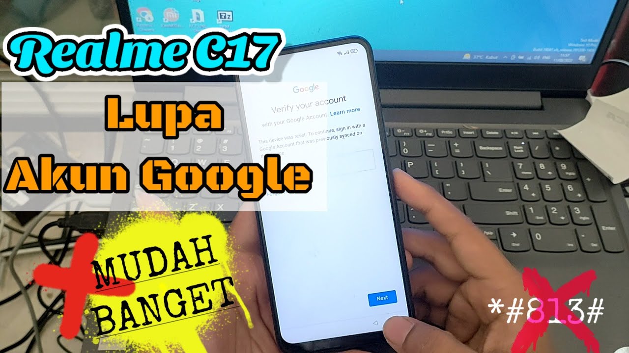 Realme C17 Lupa Akun Google (Bypass FRP) ‼ Trik Mudah, NO DONGLE, NO TOOL